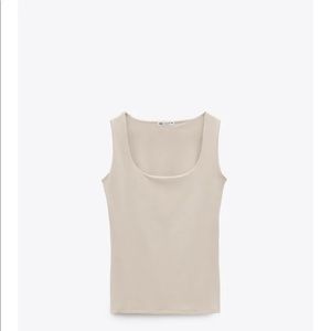 Zara wide strap stretch top - S. IN LIGHT PINK